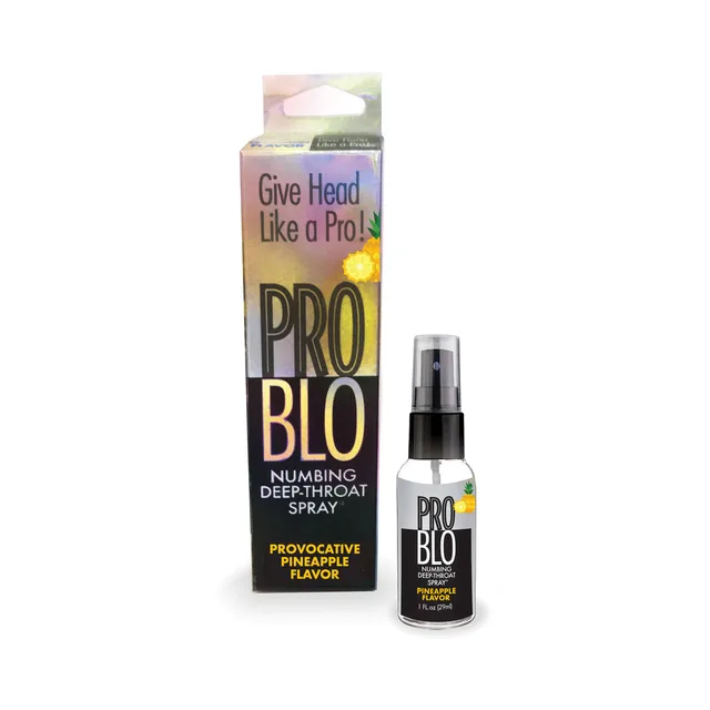 ProBLO Pineapple 1 oz pump spray with yellow retail carton