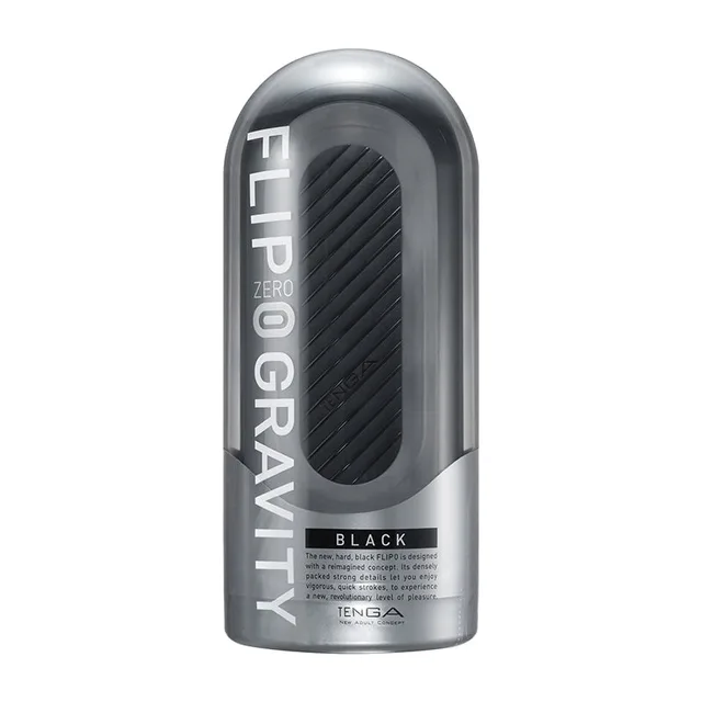 Tenga Flip Zero Gravity Black stroker upright case
