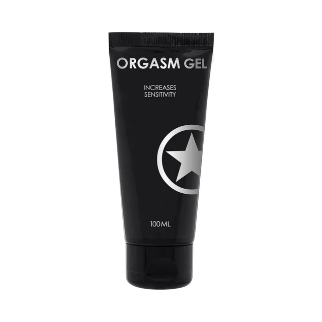 Black 3 oz Shots mint and capsicum topical gel tube with white star mark