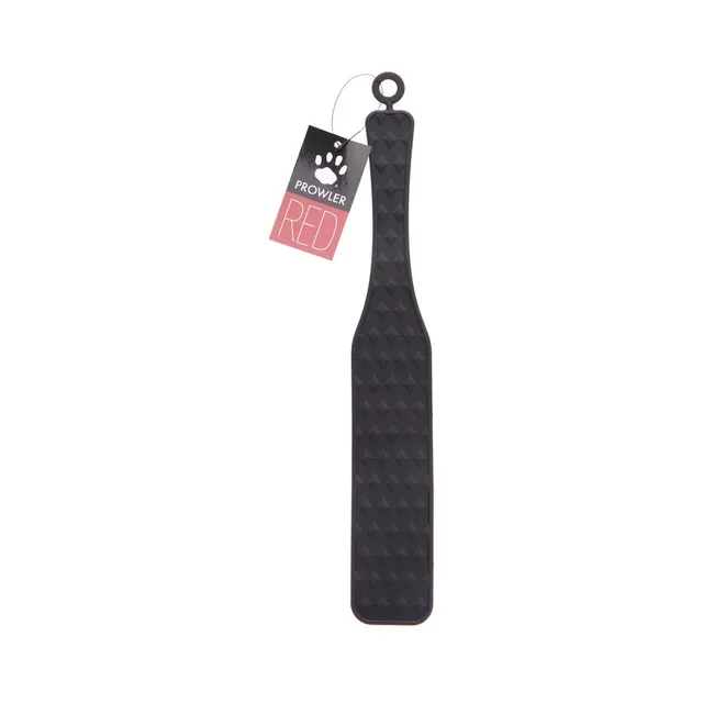 Prowler RED black silicone textured paddle patterned face view with tag