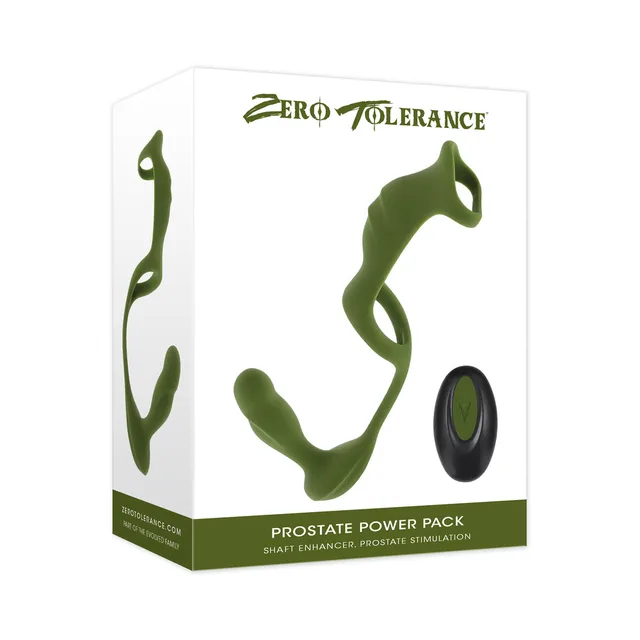 Zero Tolerance Prostate Power Pack green set in white retail box
