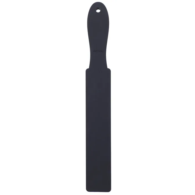 Upright black Tantus Wham Bam paddle with long rectangular face