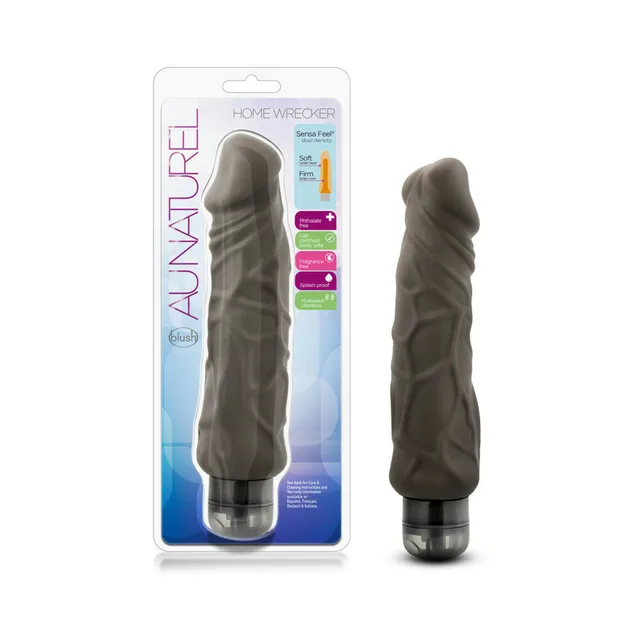 Au Naturel Home Wrecker brown vibrator beside retail package