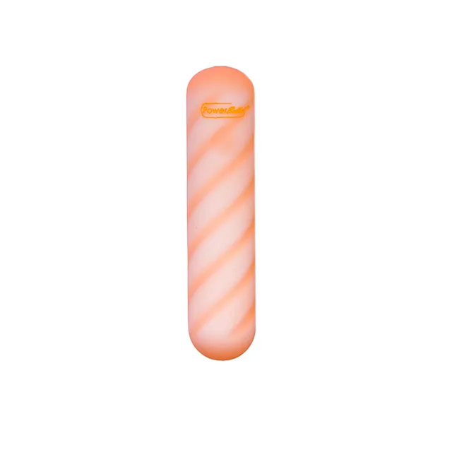 BMS Softies Dual Layer Bullet in orange front view showing the white spiral pattern