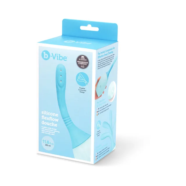 b-Vibe Flexflow light blue douche retail box front