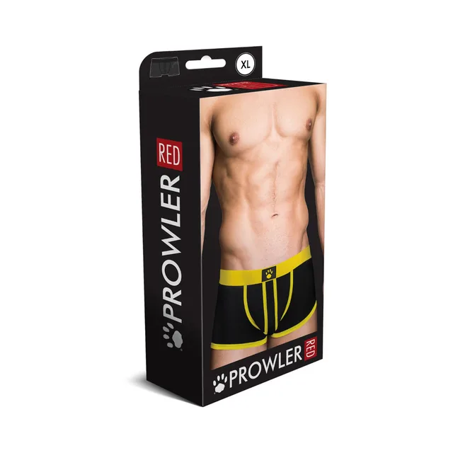Prowler RED yellow-trim open-back trunk size XL retail box