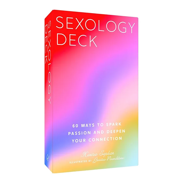 Sexology Deck bright gradient box with 60 ways to spark passion text