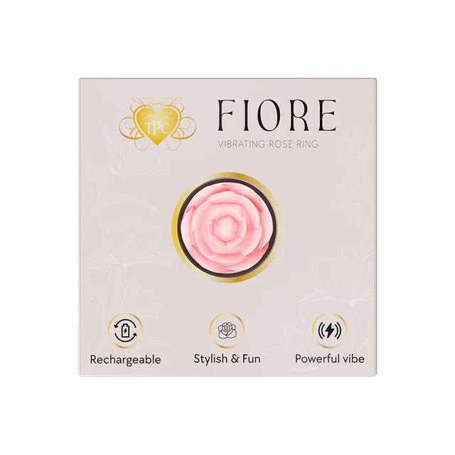 Savage Me Fiore light-pink rose ring on display card
