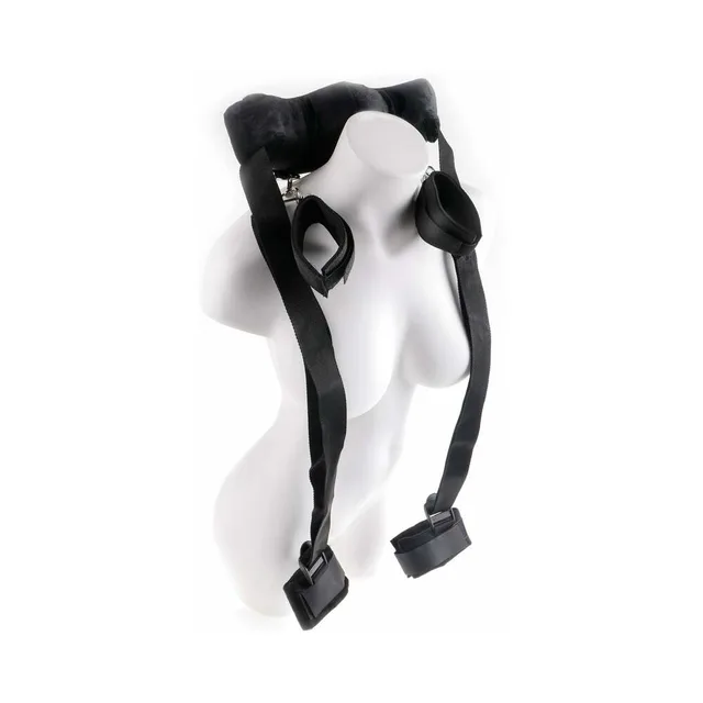 Black Fetish Fantasy Position Master straps and cuffs on torso form