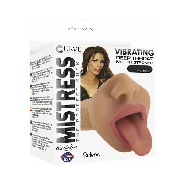 Mistress Selene Tan Mouth Stroker with white carton