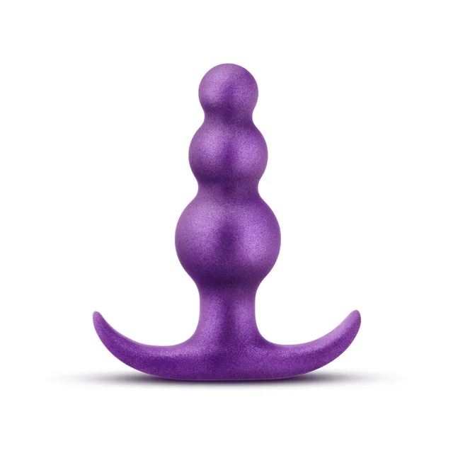 Blush Matrix Supernova Galactic Purple silicone plug front view with three rounded beads
