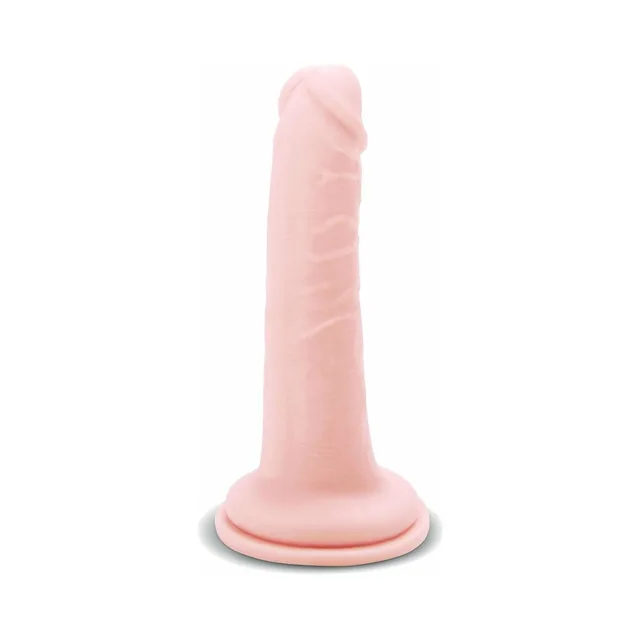 Upright vanilla Prowler RED 6.5-inch dildo with circular base