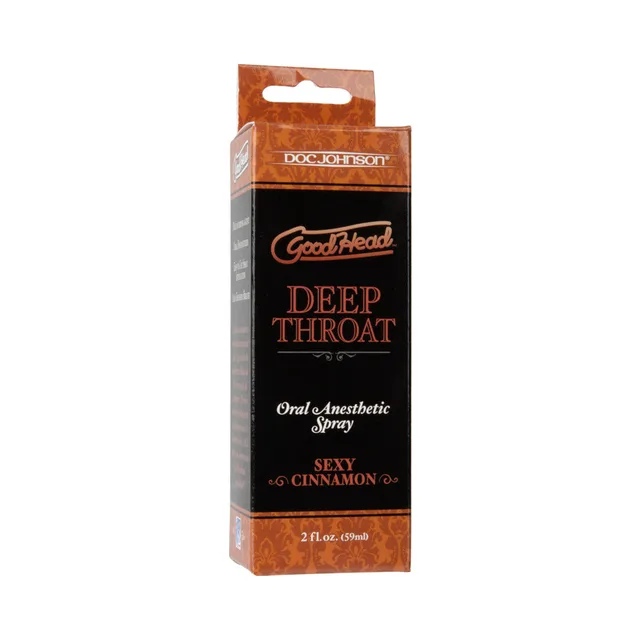 GoodHead Sexy Cinnamon Spray angled orange and black retail box