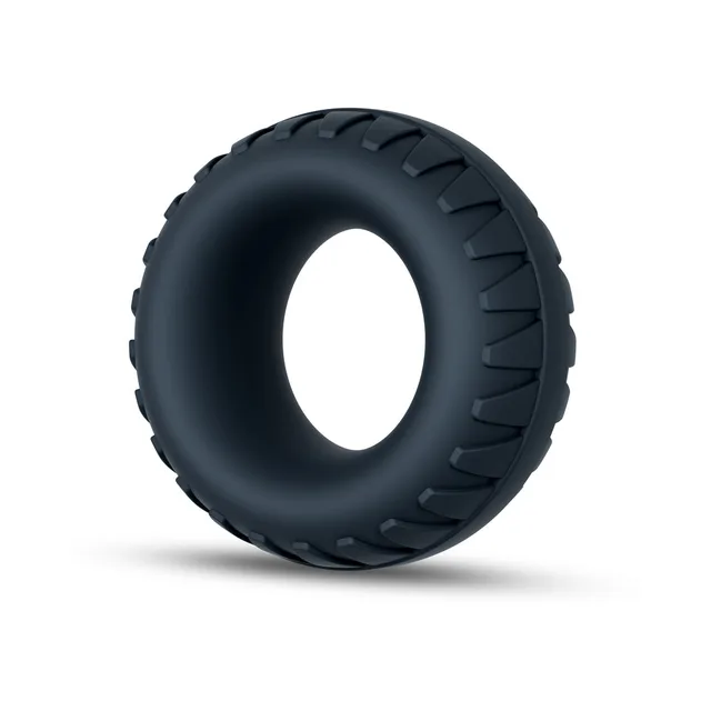Angled front view of tire-textured Traction ring