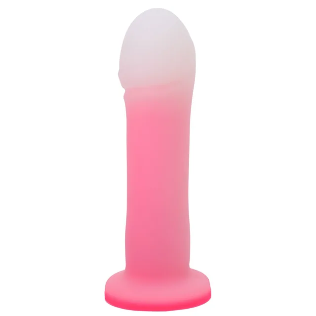 Front view of Rose Quartz Duchess O2 with large pale rounded head