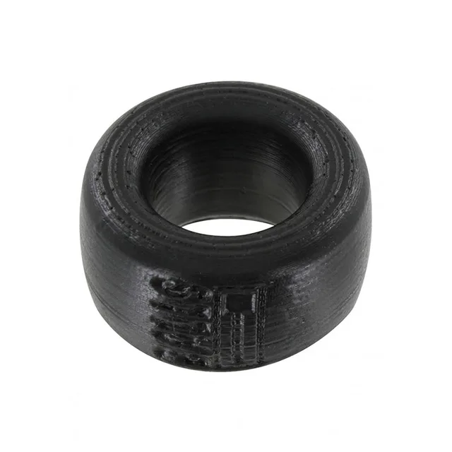 OxBalls Balls-T Black Silicone Donut Stretcher on white