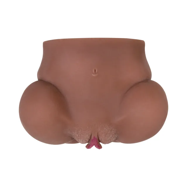 Rear view of beige Skyler Nicole stroker with sculpted hip form