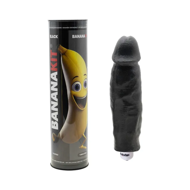 BANANAKIT black complete kit with branded tube and black banana-shaped stroker
