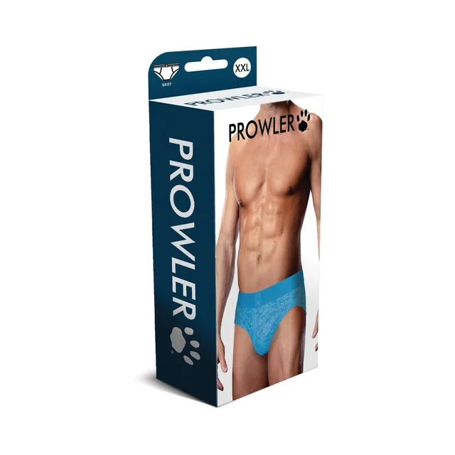 Prowler neon-blue lace brief size XL-2XL retail box