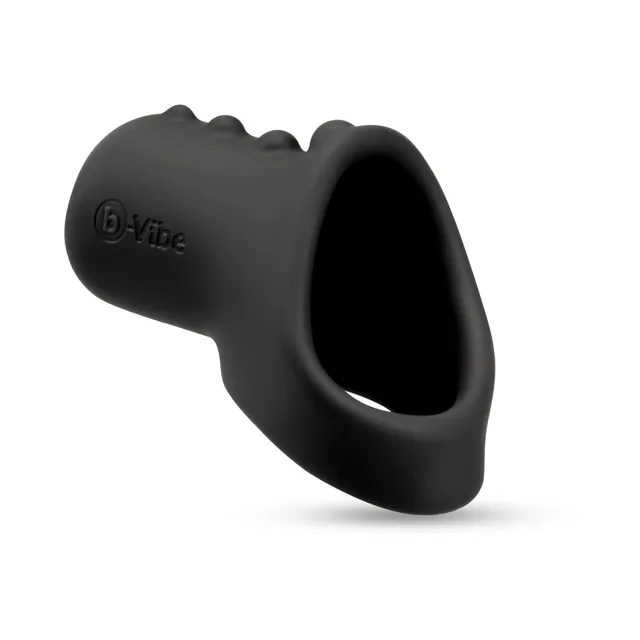 b-Vibe Flex Ring Shaft black double-opening ring isolated product view