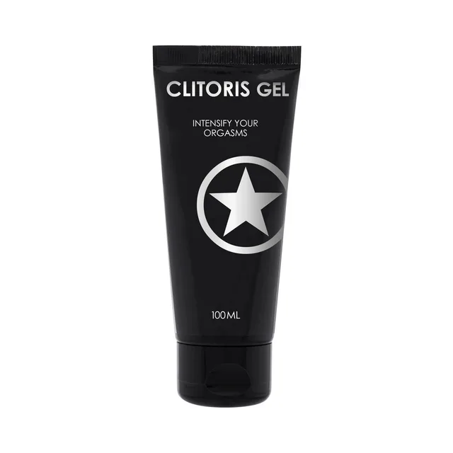 Black 3 oz Shots menthol and glycerin topical gel tube with white star mark