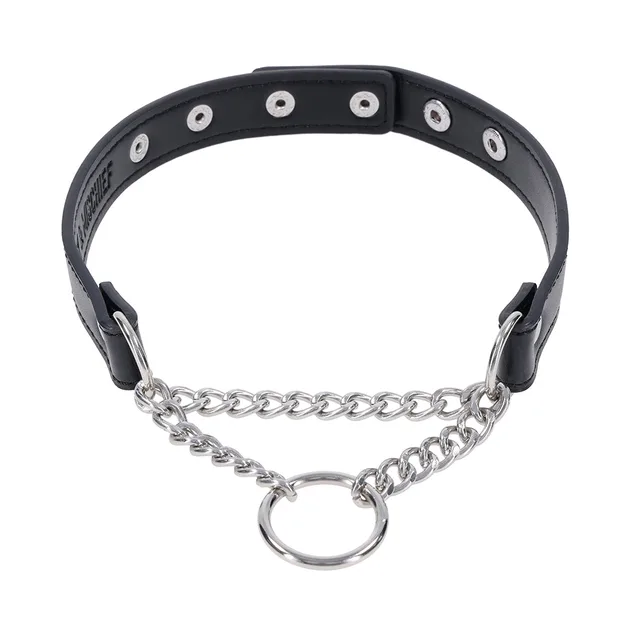 Sportsheets Shadow black day collar front curved view