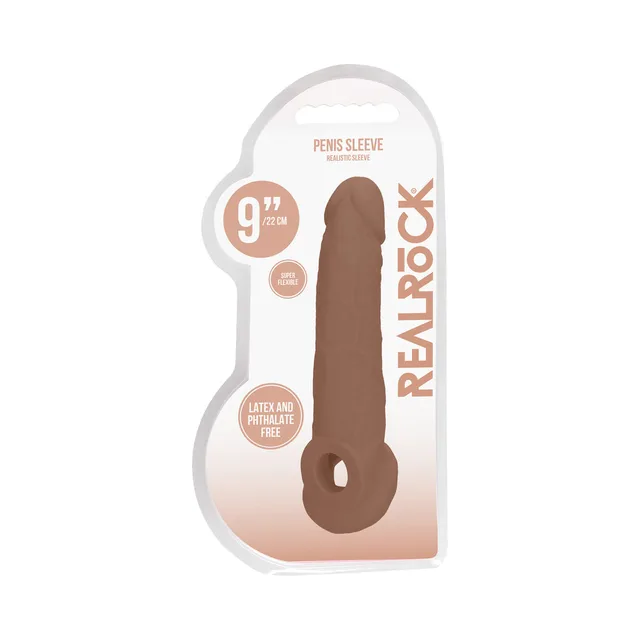 Tan RealRock nine-inch sling sleeve in clear retail pack