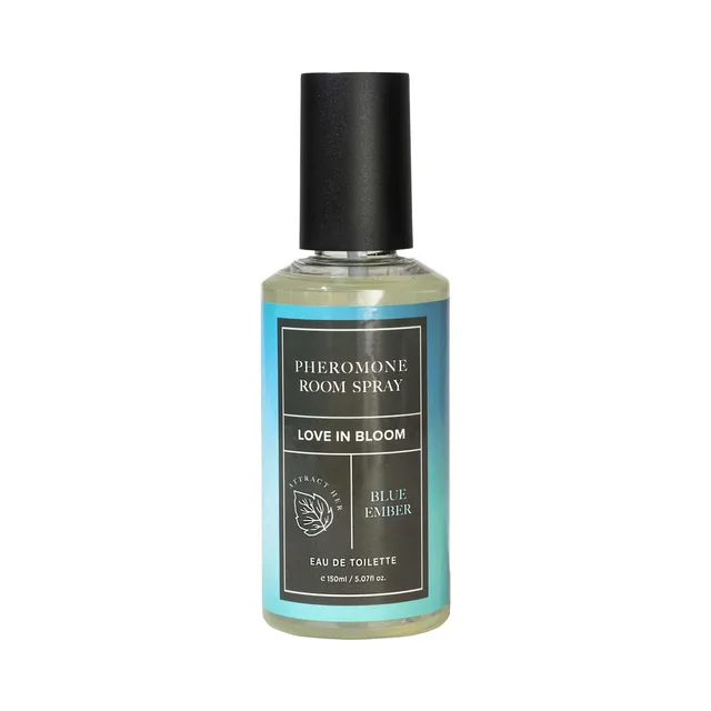 blue Blue Ember 5 oz room spray bottle with black cylindrical cap