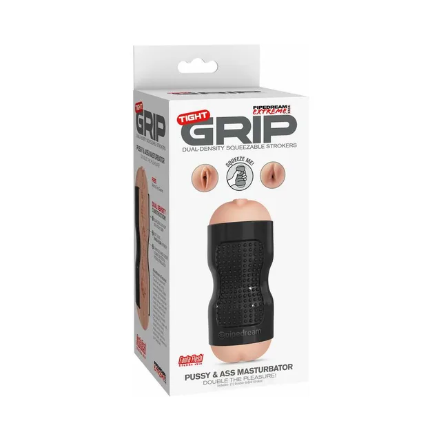 PDX Tight Grip Beige Black Masturbator white retail box front