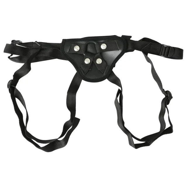 Sportsheets Ember Black Strap-On Harness isolated harness with adjustable webbing and studs