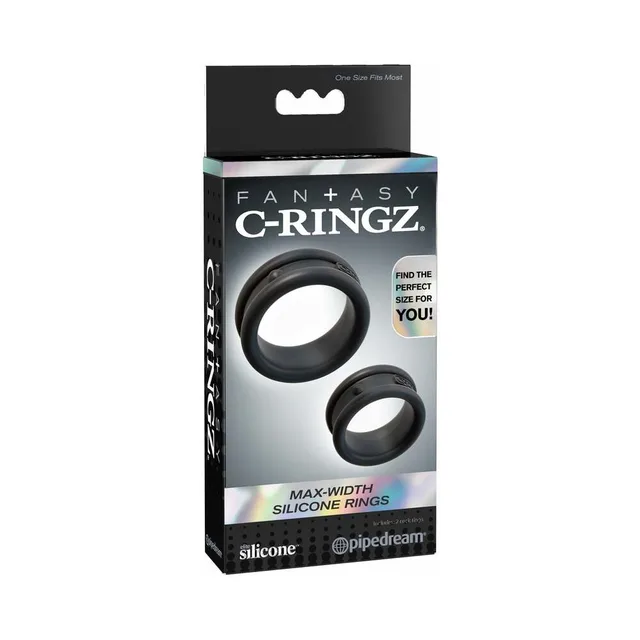 Fantasy C-Ringz Black Max-Width Rings black retail box front