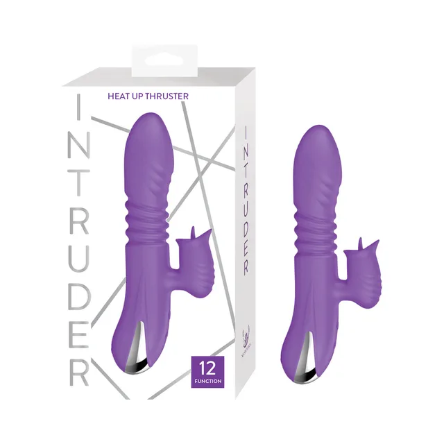 Purple Intruder Heat Up Thruster beside white retail box