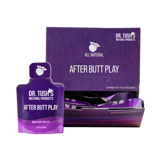Dr. Tush's After Butt Play 25-sachet purple display carton