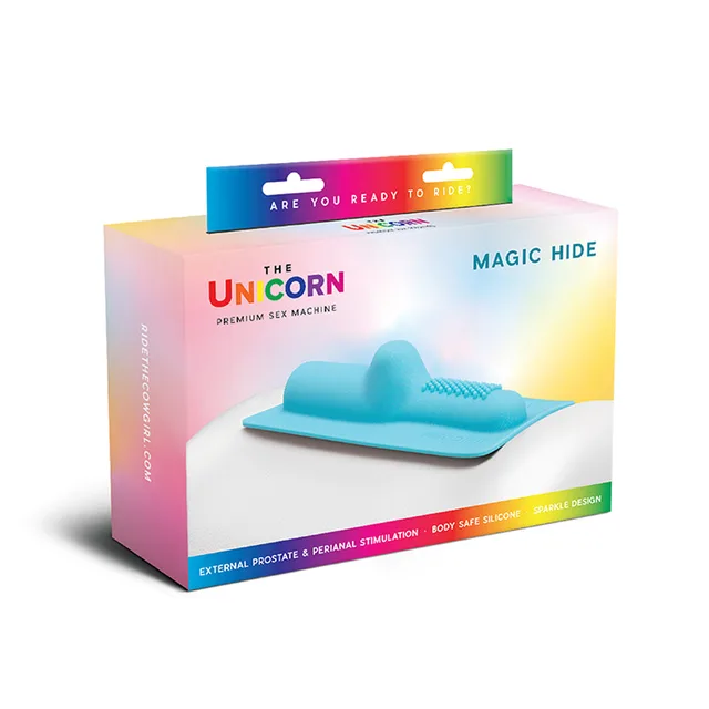 Blue Magic Hide silicone attachment pictured on retail box