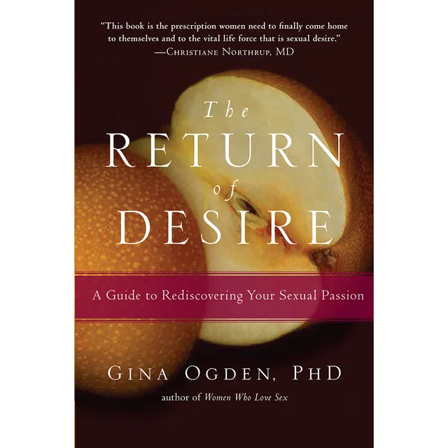 brown Return of Desire cover with gold circular light and burgundy subtitle band