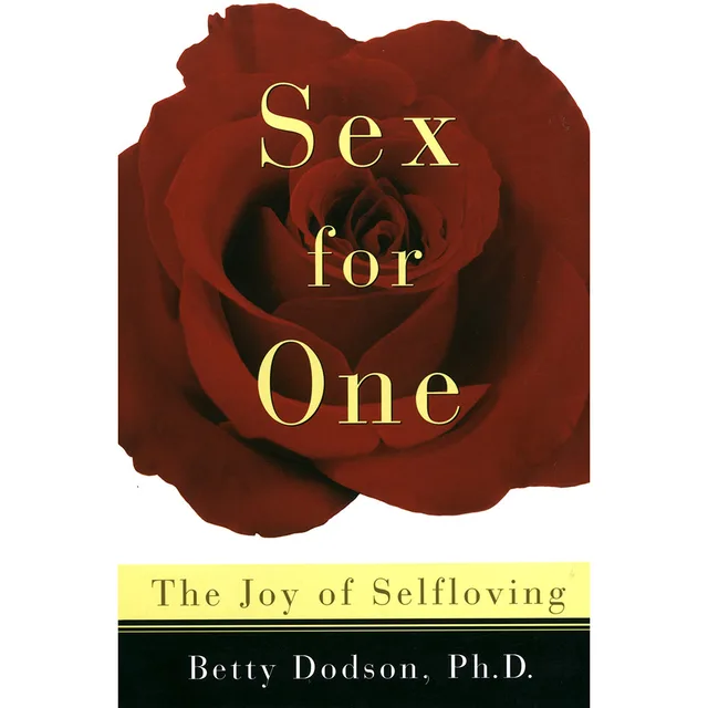 Sex for One paperback cover with dark red rose and cream title panel