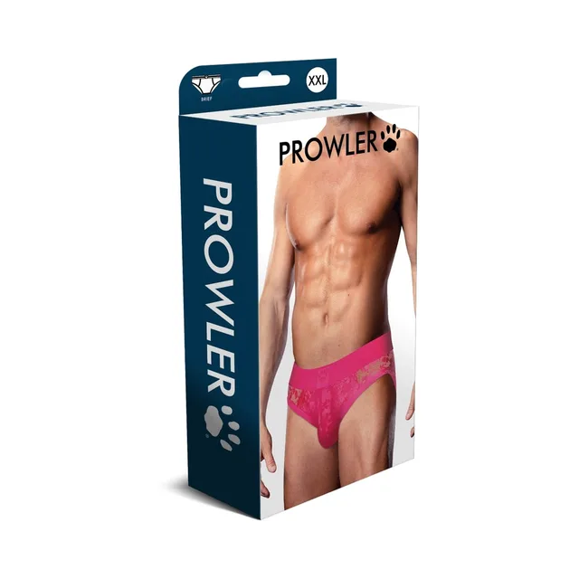 Prowler hot-pink lace brief size XL-2XL retail box