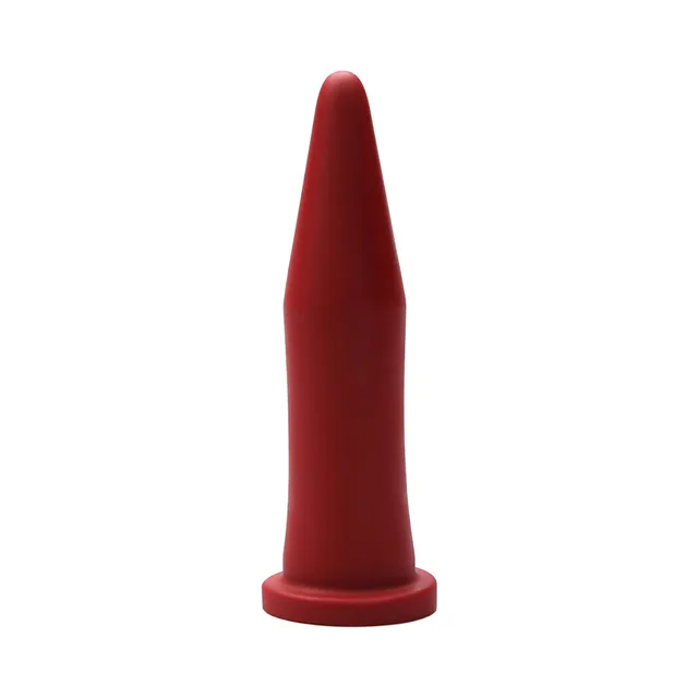 Front view of Ruby Inner Band Trainer with tapered shaft and round base