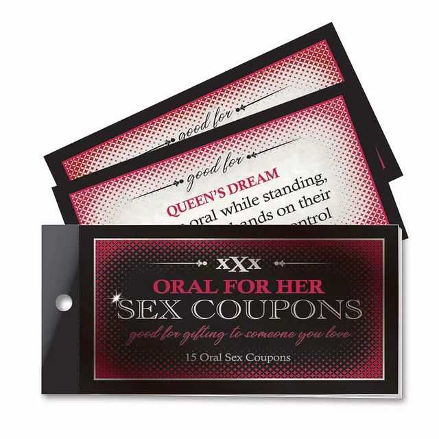 black and pink Oral Adventures for Her booklet with silver side fastener