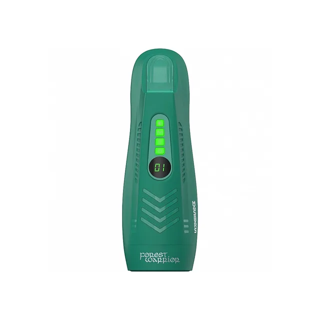 Front view of green Masturs Ayla with LED display and control buttons