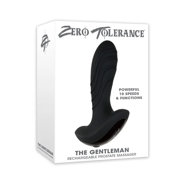 Zero Tolerance The Gentleman black massager in white retail box