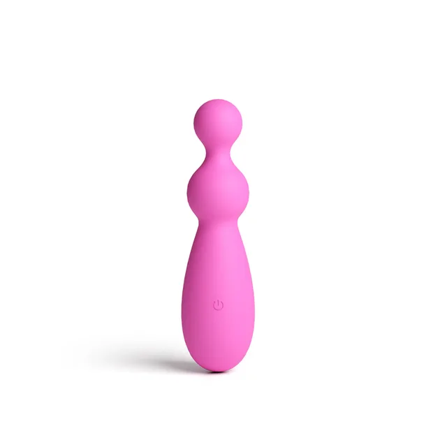 Front view of pink Petal with two rounded shaft sections