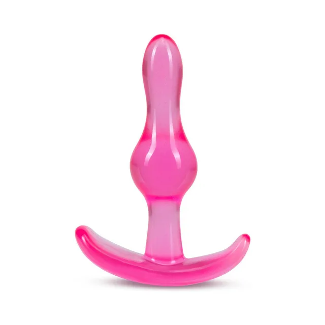 Front view of translucent pink Curvy plug