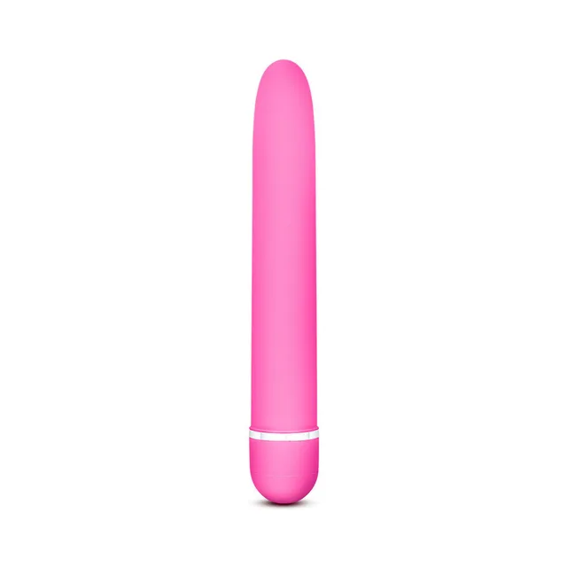 Blush Rose Luxuriate Classic Vibrator upright view of smooth tapered body