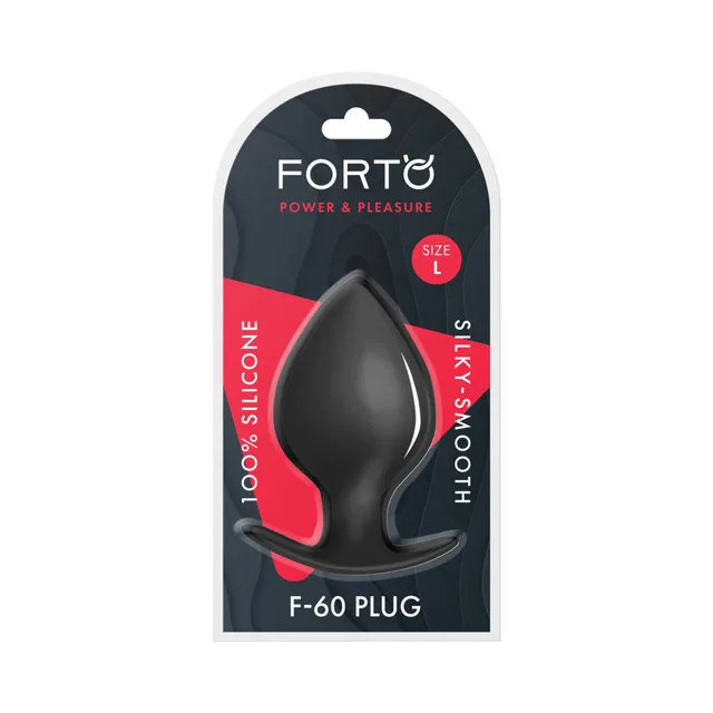 Forto F-60 large black spade plug in retail package