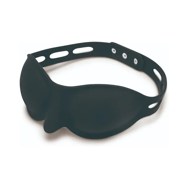 Prowler RED black silicone full blindfold isolated front angle