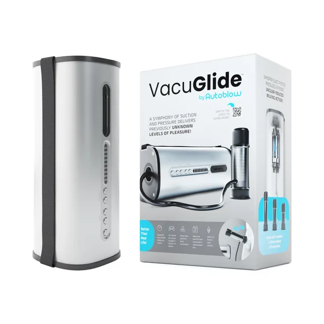 Autoblow VacuGlide gray machine and retail box