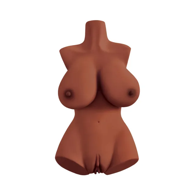 Front view of brown Perfect 10 sculpted torso