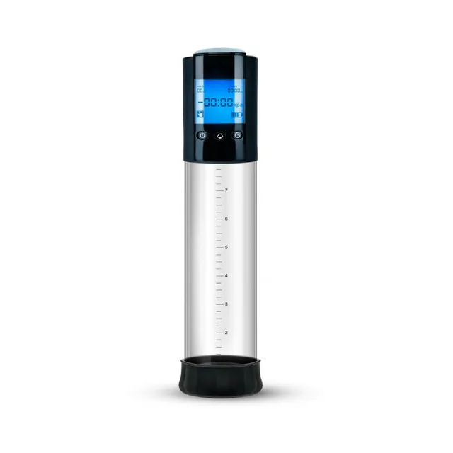 Upright VX10 clear cylinder with blue digital display
