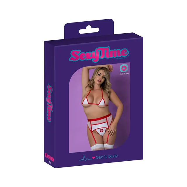 Magic Silk Healing Hands nurse set L/XL displayed in purple retail packaging